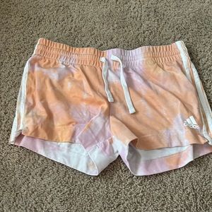 tie dye adidas shorts